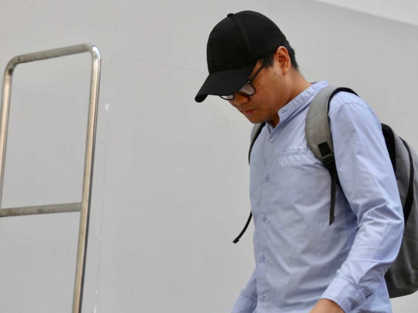 Joel Rasis Ismail leaving the State Courts on Oct 2. The NUS student allegedly filmed several female hostel residents showering. Joel Rasis Ismail leaving the State Courts on Oct 2. The NUS student allegedly filmed several female hostel residents showering.