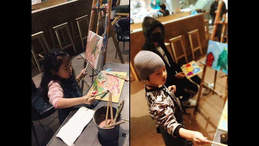 Jay Chou spends some quality time with his godchildren