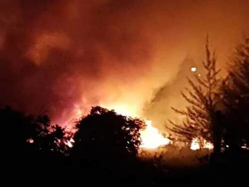 A fire broke out on Aug 12, 2019 near East Coast Park. A fire broke out on Aug 12, 2019 near East Coast Park.