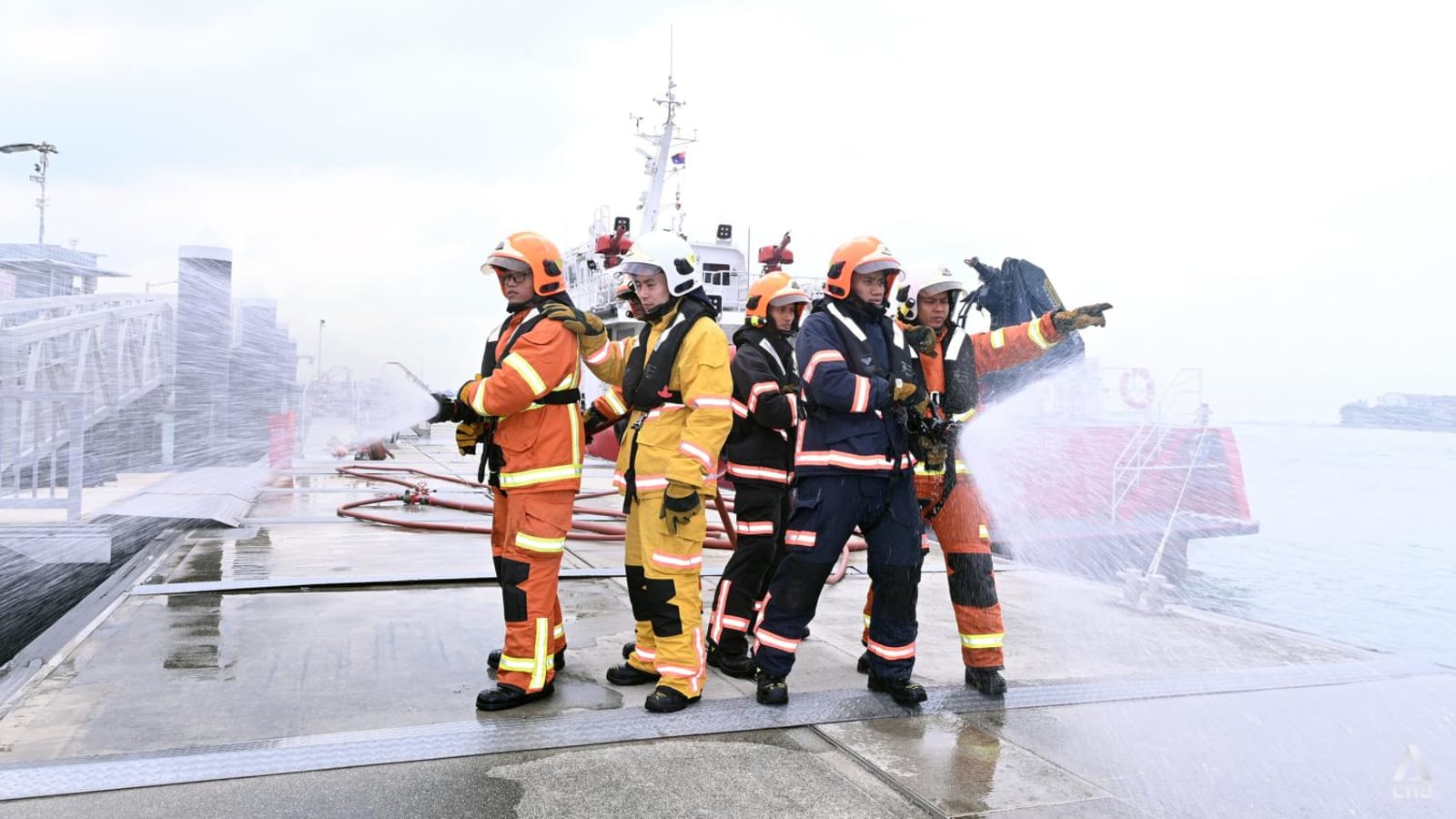 Kusu Island fire: How SCDF firefighters braved heavy rain, darkness to put out blaze at shrine