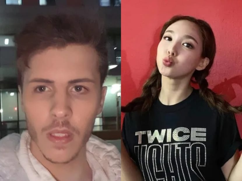 A statement by JYP Entertainment said that Nayeon (right) felt ‘anxious’ after the unsettling encounter with Josh. A statement by JYP Entertainment said that Nayeon (right) felt ‘anxious’ after the unsettling encounter with Josh.