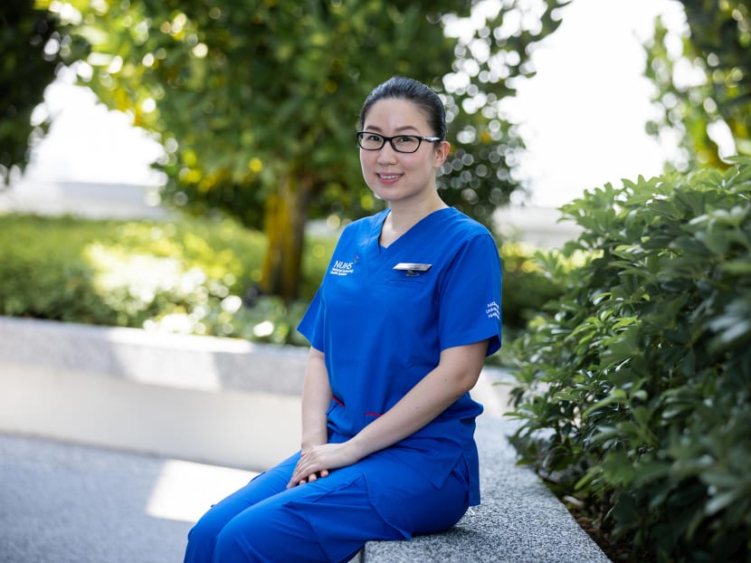 Ms Tomomi Ogura, an assistant nurse clinician at the National University Hospital’s neonatal intensive care unit. Ms Tomomi Ogura, an assistant nurse clinician at the National University Hospital’s neonatal intensive care unit.