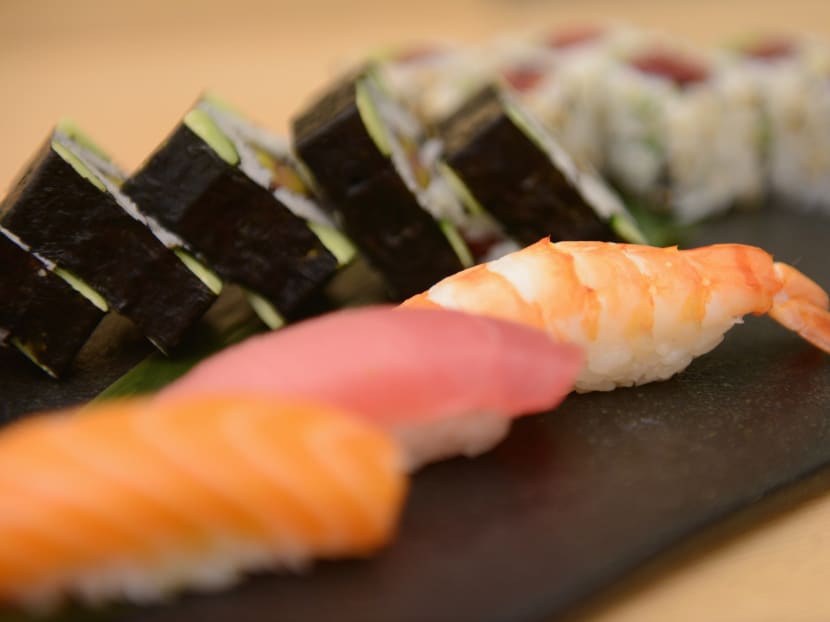 Sushi on display. Photo: AFP