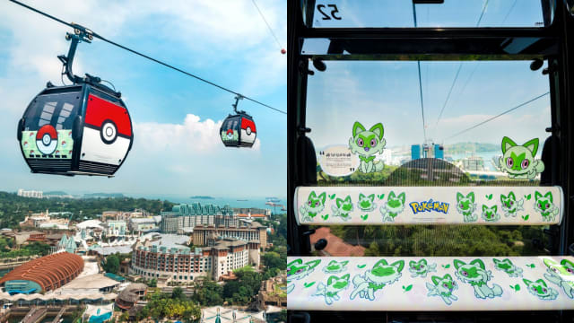 新加坡缆车欢庆50周年！车厢变身Poké Ball，里头会是哪一款Pokémon伴你空中游？