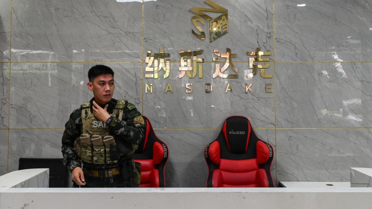 Philippine police raid Chinese-run scam centre Philippine police raid Chinese-run scam centre