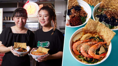 Millennial Malaysian Hawkers Serve KL-Style Pan Mee, Including Super Hot Mala Version, At Hong Lim