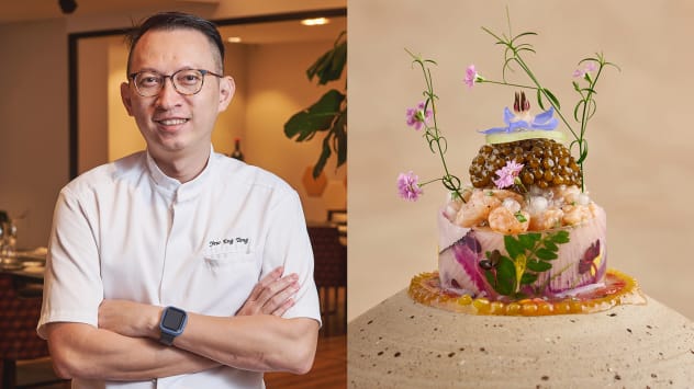 This Singaporean chef used to dislike even garnishes in his prawn noodles. Now he uses as many as 18 ingredients in one dish