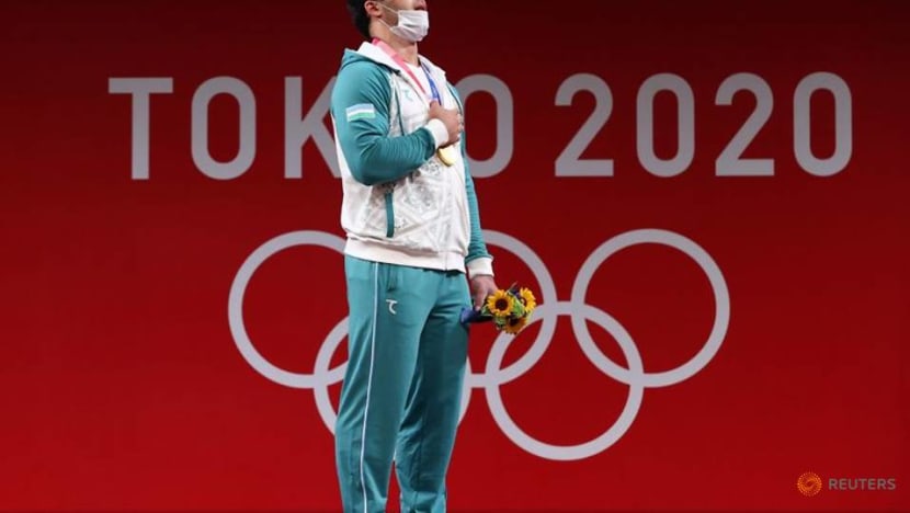 Olympics-Weightlifting-Djuraev beat Armenia's record holder to win men's 109kg