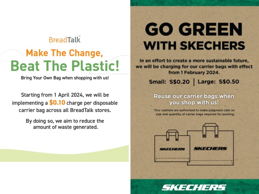 trending New carrier bag charges at BreadTalk, Skechers spark outrage
