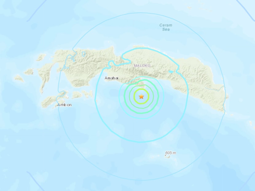 The shallow quake hit at 1.43 pm local time (12.43pm Singapore time) on June 16, 2021 in the Banda Sea, Indonesia, about 70km southeast of Amahai on the island of Seram.