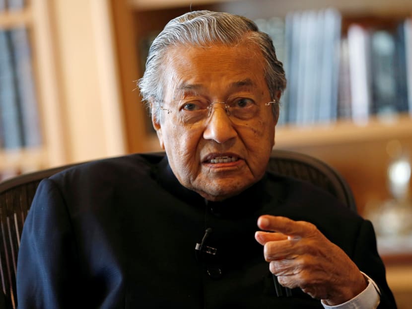 Former Malaysian prime minister Mahathir Mohamad speaks during an interview with Reuters in Putrajaya, Malaysia, March 30, 2017. Photo: Reuters