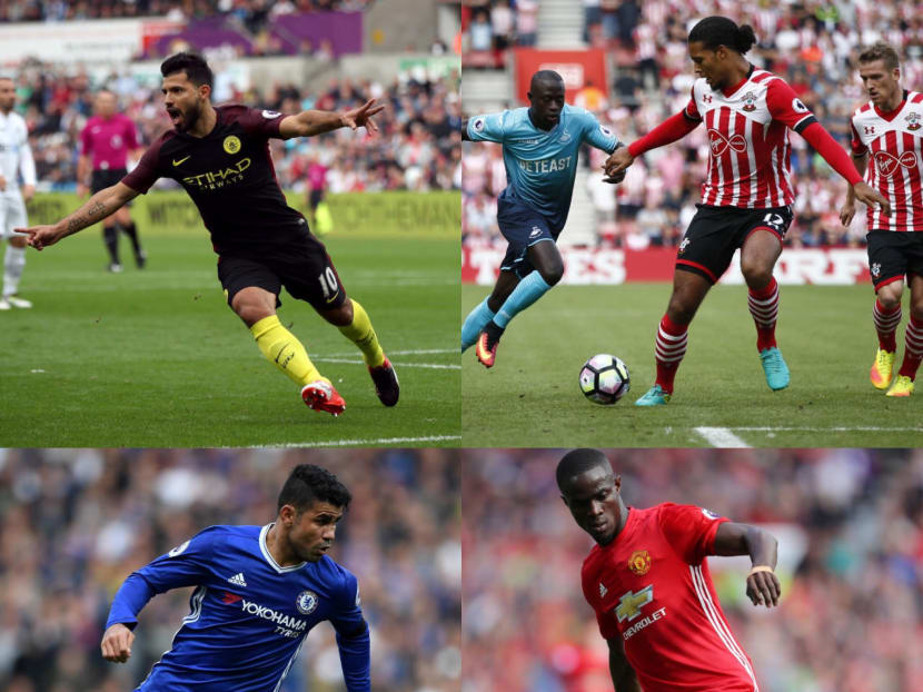 Watch out for the battles between Sergio Aguero and Virgil Van Dijk, and Diego Costa and Eric Bailly this weekend. All photos: AP, Getty Images and Reuters