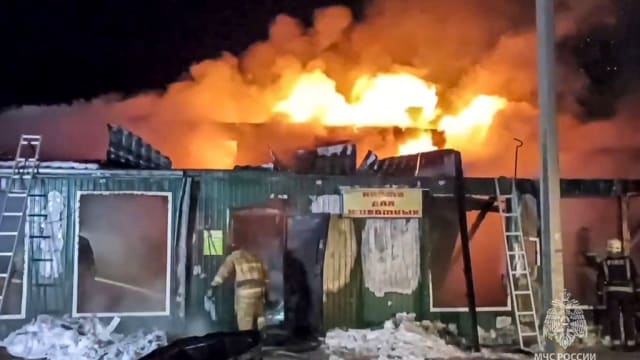 俄罗斯一养老院失火 至少20人亡