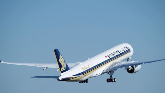 新加坡航空公司客机。