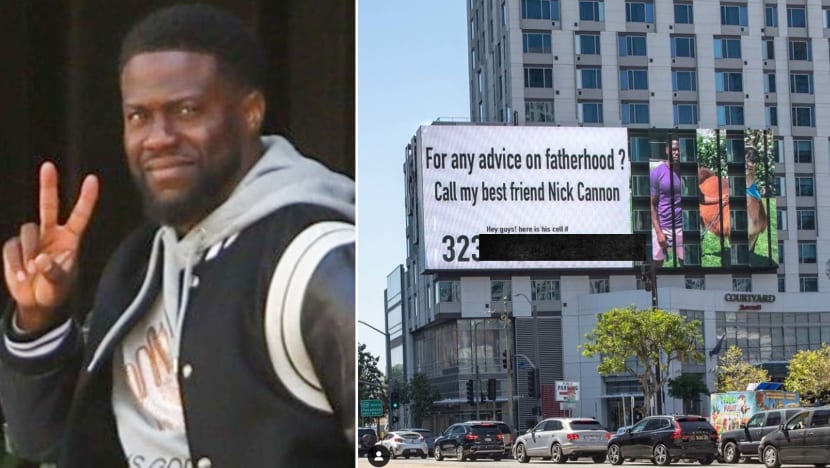 Kevin Hart Pranks Nick Cannon By Blasting His Phone Number On Billboards Across The Nation For Anyone Needing “Advice On Fatherhood”