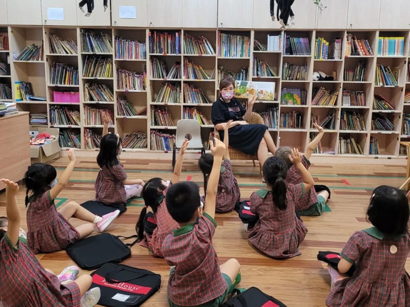 Children in a classroom at an Eton House preschool. 