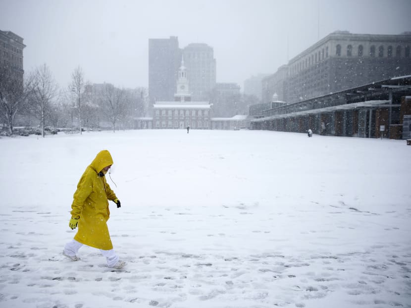 Late winter snowstorm blankets South, Northeast