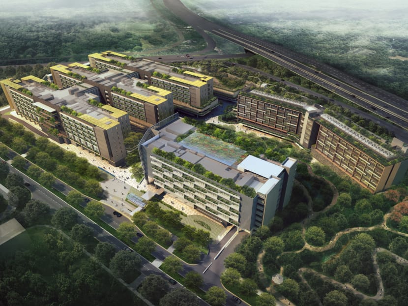 Artist impression of the new hospital campus. Photo: Woodlands Health Campus