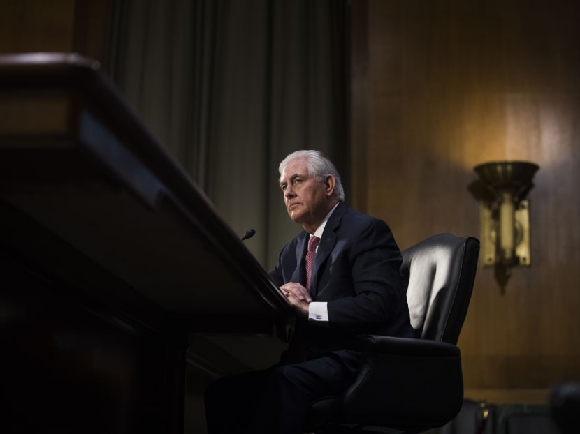 Rex Tillerson, chief executive of Exxon Mobil and President-elect Trump’s choice for secretary of state, at his confirmation hearing before the Senate Foreign Relations Committee on Capitol Hill, in Washington, Jan 11, 2017. Photo: The New York Times