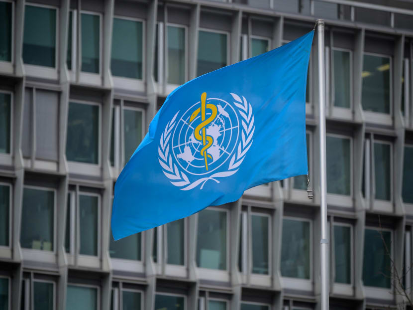 This photograph taken on March 5, 2021 shows the flag of the World Health Organization (WHO) at their headquarters in Geneva amid the Covid-19 coronavirus outbreak.
