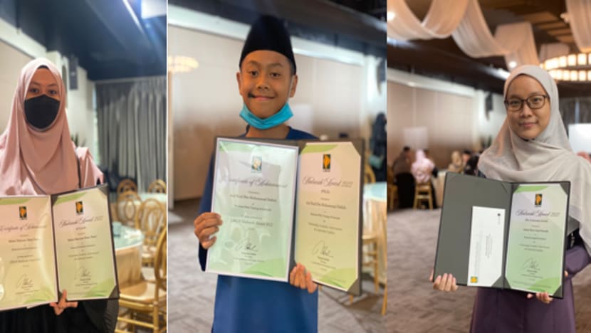 Tiga pelajar cemerlang terima Anugerah Madrasah LBKM