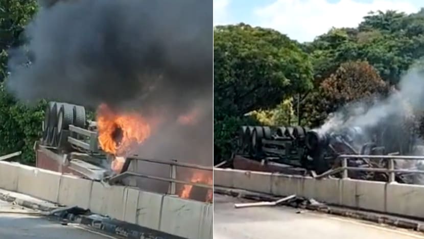 Driver of prime mover taken to hospital after accident along West Coast Highway Driver of prime mover taken to hospital after accident along West Coast Highway