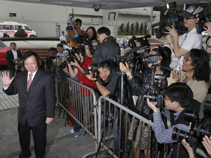 Thomas Kwok, co-chairman of Hong Kong developer Sun Hung Kai Properties, arriving at the High Court in Hong Kong. AP file photo