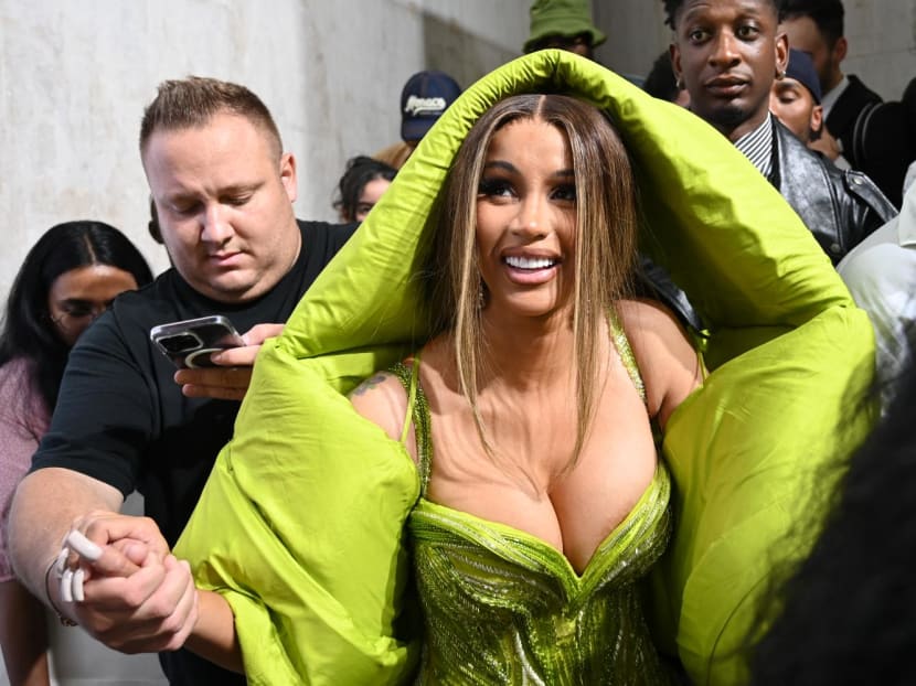 Rapper Cardi B the target of a thrown liquid retaliates TODAY