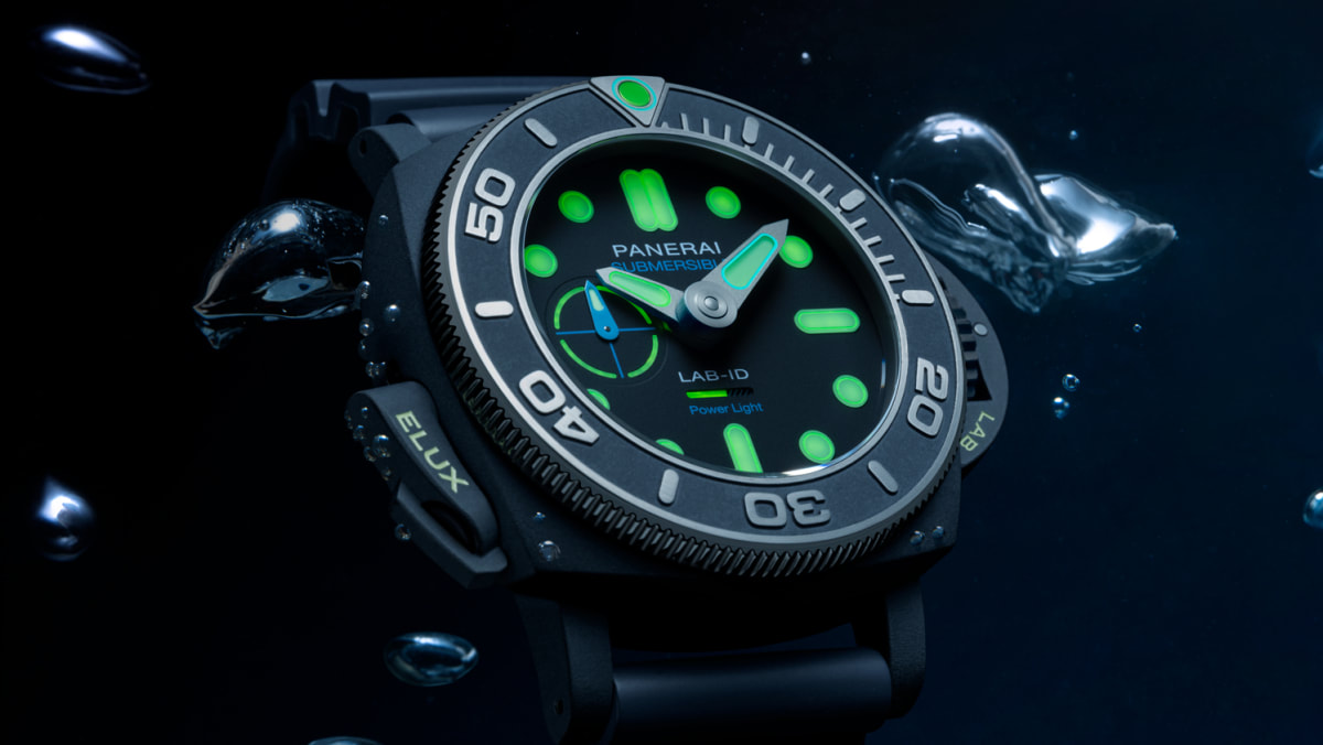 Panerai s luminous watch The Submersible Elux LAB ID PAM01800