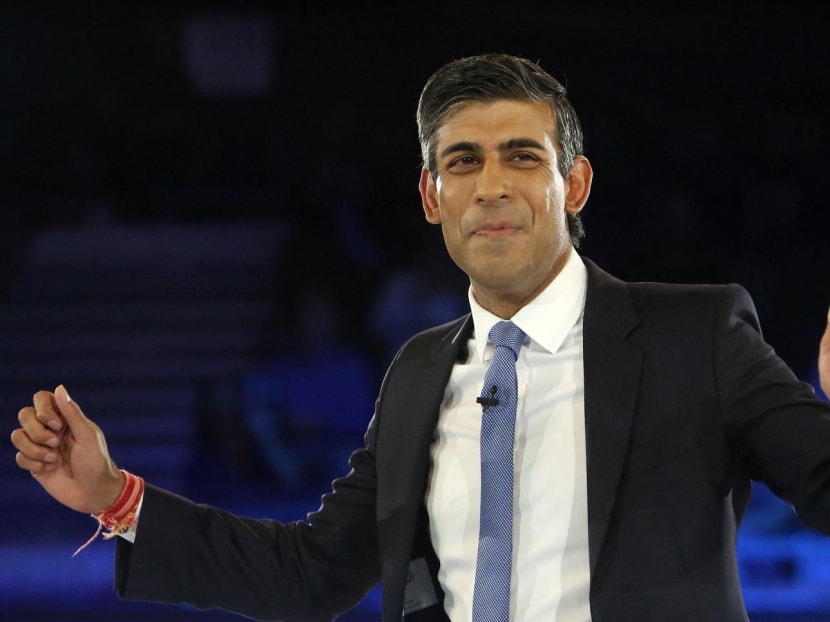 Mr Rishi Sunak, Britain's former Chancellor of the Exchequer and a contender to become the country's next Prime Minister, answers questions as he takes part in the final Conservative Party Hustings event at Wembley Arena, in London, on Aug 31, 2022. Mr Rishi Sunak, Britain's former Chancellor of the Exchequer and a contender to become the country's next Prime Minister, answers questions as he takes part in the final Conservative Party Hustings event at Wembley Arena, in London, on Aug 31, 2022.