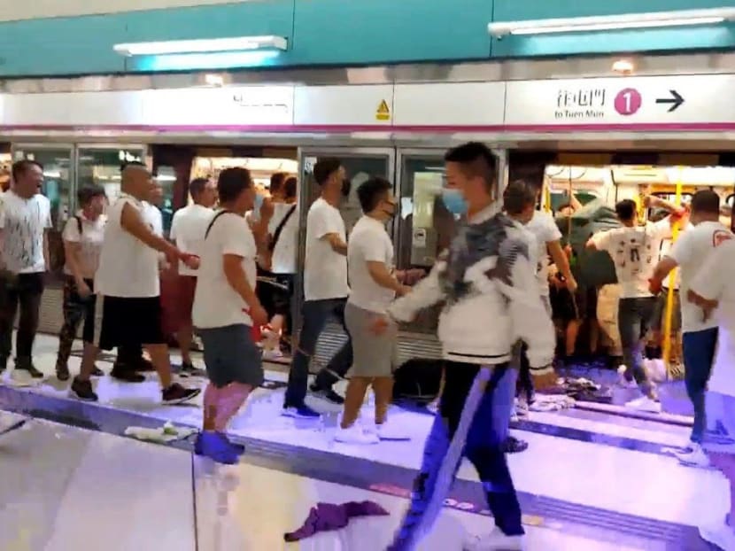 Police have faced criticism over their handling of a rampage through Yuen Long MTR station and other parts of the district by men dressed in white.