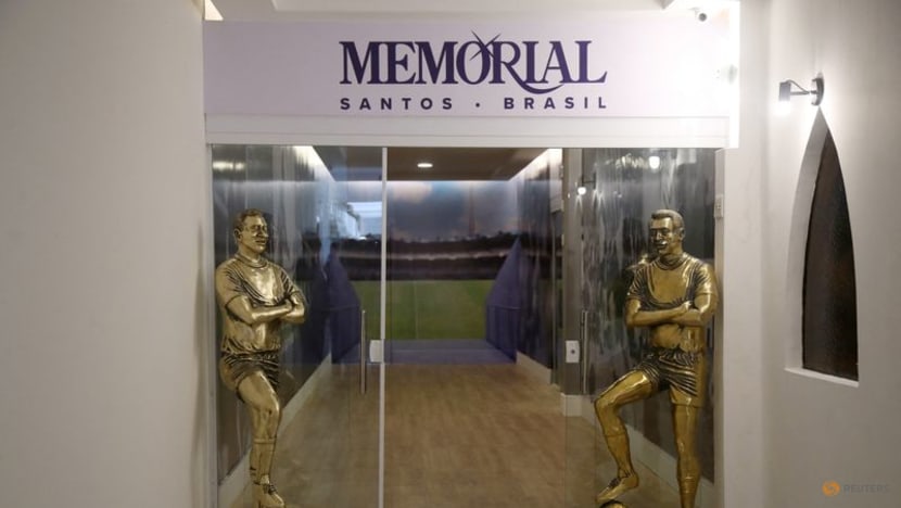 Brazilian idol Pele rests in golden tomb in luxurious mausoleum in Sao Paulo