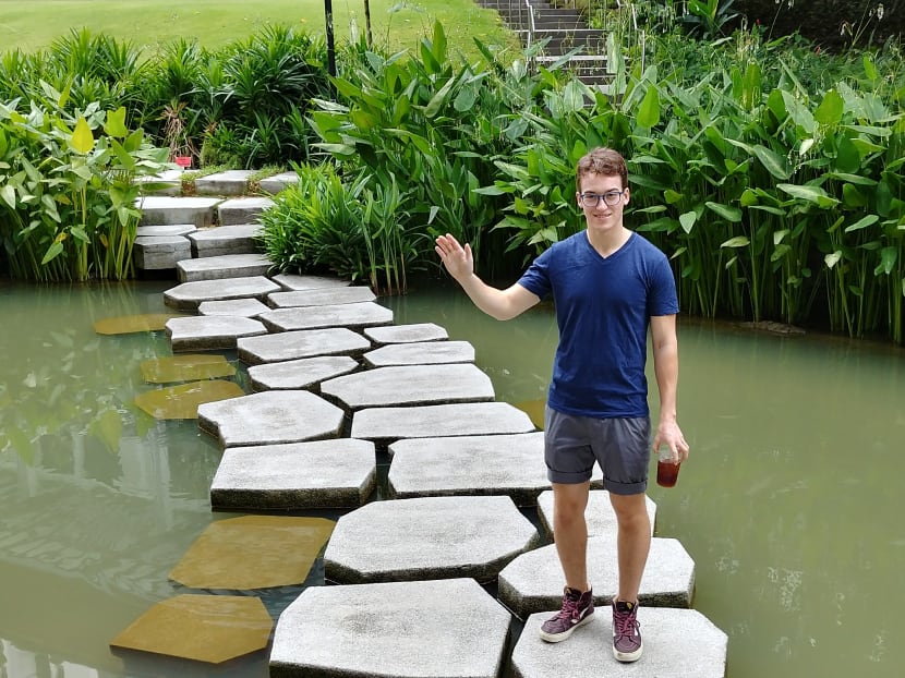 There is a fine line between working hard to achieve one’s goals and being obsessed with succeeding at all cost, says the author, seen here at the Yale-NUS College campus.