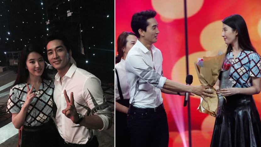 Song Seung Heon proclaims his love for Liu Yifei on TV