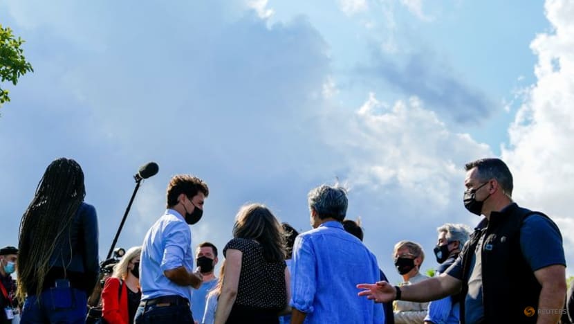 Canada's Trudeau, after gravel throwing, condemns rhetoric of right-wing leader Canada's Trudeau, after gravel throwing, condemns rhetoric of right-wing leader