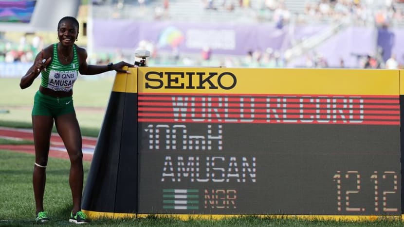 Nigeria's Amusan breaks 100 metres hurdles world record Nigeria's Amusan breaks 100 metres hurdles world record