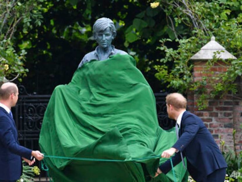 Princes William and Harry reunite for Diana statue tribute Princes William and Harry reunite for Diana statue tribute
