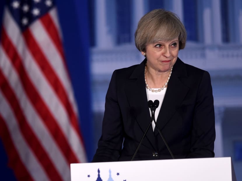 Britain's Prime Minister Theresa May speaking during the 2017 "Congress of Tomorrow" Joint Republican Issues Conference in Philadelphia, Pennsylvania, US on Jan 26, 2017. Photo: Reuters