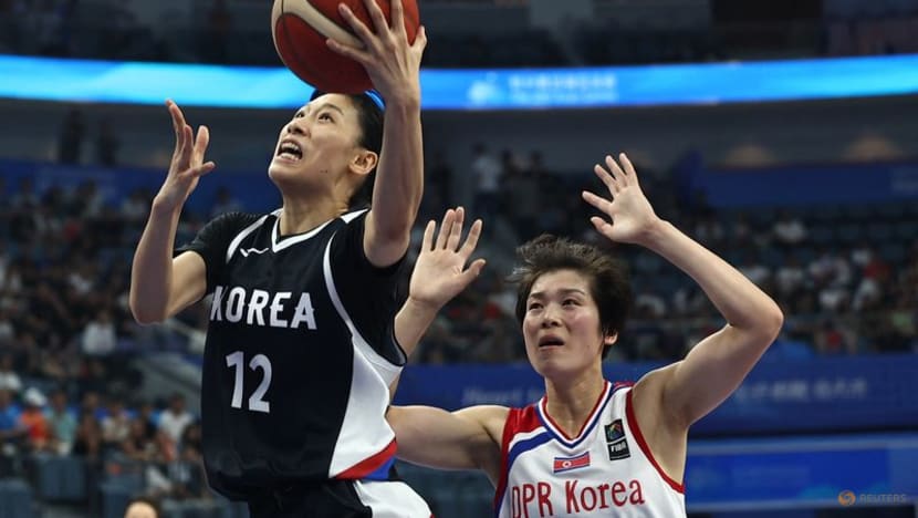 Games-Divided again, South Korea beat North Korea in Asian Games basketball