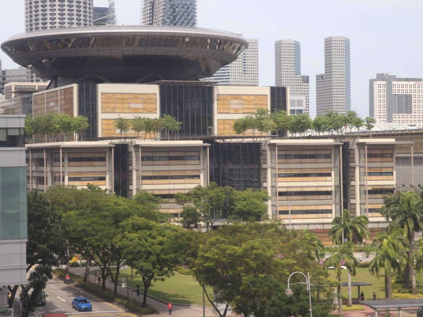 A view of the Supreme Court along Hight Street in Singapore.