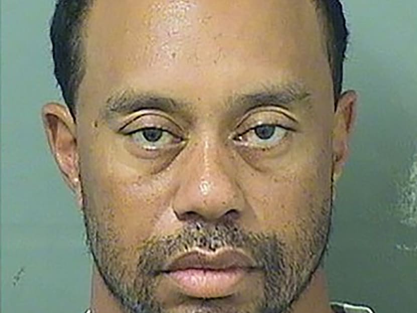 This booking photo obtained May 29, 2017 courtesy of the Palm Beach County Sheriff's Office show Tiger Woods. Photo: AFP