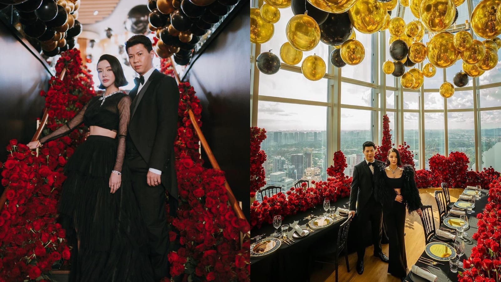 Kim Lim’s Stunning Pre-Wedding Dinner Had 15,000 Balloons & A Whole Lot Of Red Roses Kim Lim’s Stunning Pre-Wedding Dinner Had 15,000 Balloons & A Whole Lot Of Red Roses
