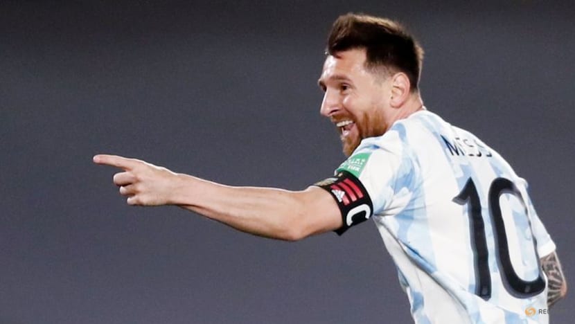 Messi scores unusual goal as Argentina beat Uruguay 3-0