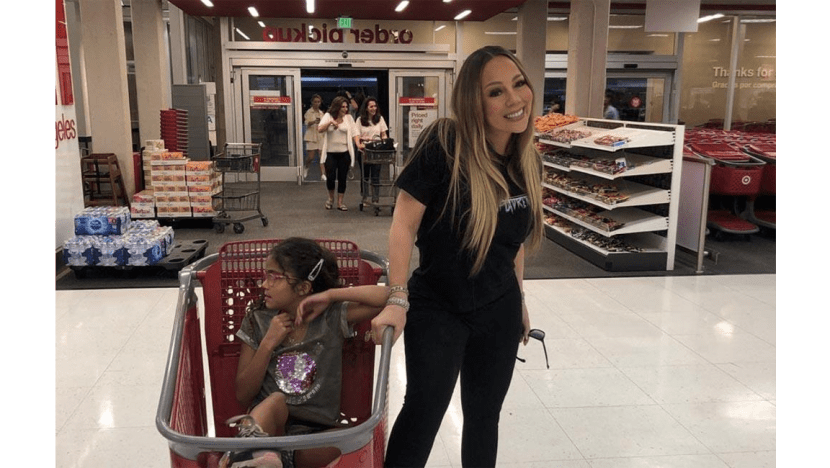 Mariah Carey's daughter takes her shopping at Target