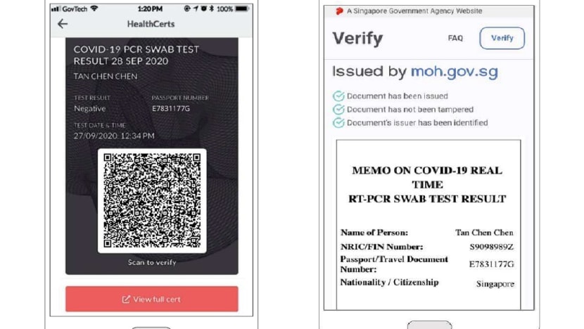 Singapore develops new standard for cross-border verification of COVID-19 test results Singapore develops new standard for cross-border verification of COVID-19 test results