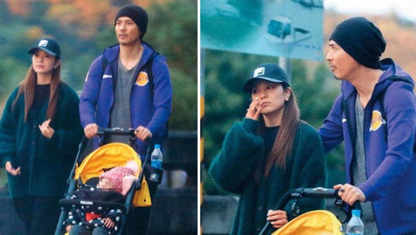 Vic Chou, Reen Yu spotted with daughter