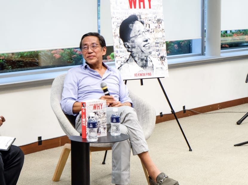 Prominent businessman Ho Kwon Ping called on the tertiary students at his book launch event on Sept 7 to "ask why" a little more and challenge their own presumptions and assumptions.