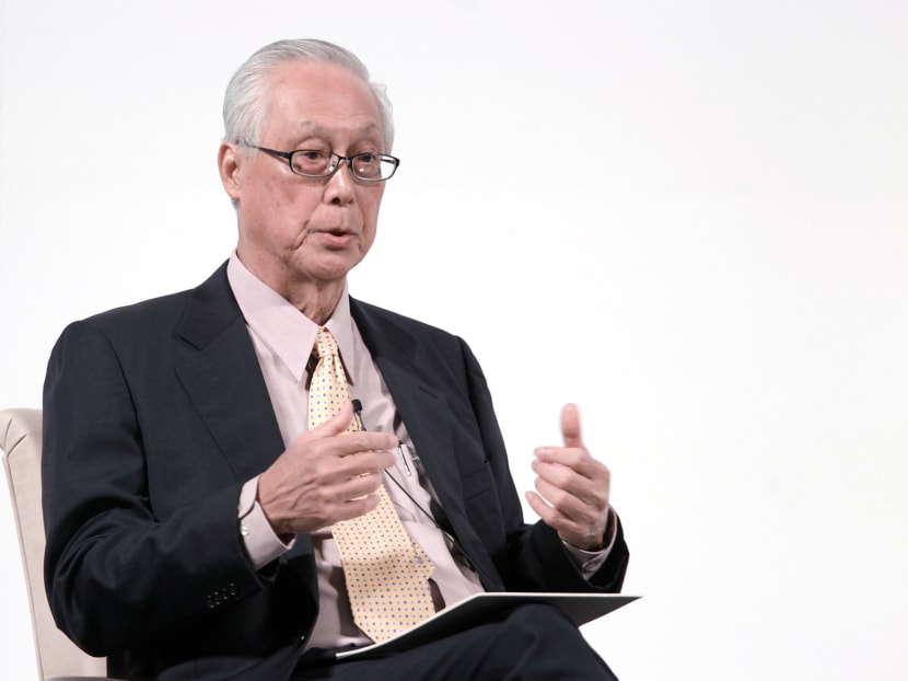 ESM Goh Chok Tong speaks at S Rajaratnam Lecture 2014 on 17 Oct 2014. Today File Photo
