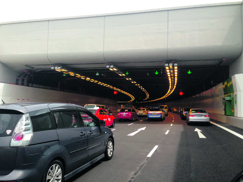 A section of the Marina Coastal Expressway (MCE). Photo: Doralynn Tan