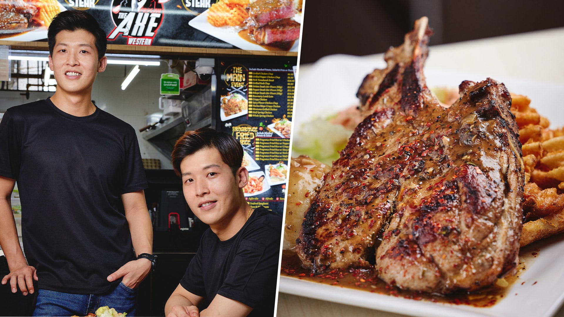 Cute Twin Hawkers Draw Crowds At New Western Food Stall In Ang Mo Kio Cute Twin Hawkers Draw Crowds At New Western Food Stall In Ang Mo Kio